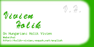 vivien holik business card